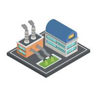 Production and Industrial  Plant vector