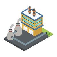 Production and Industrial  Plant vector