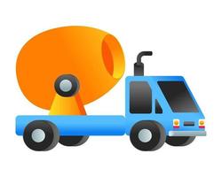 Concrete Mixer Truck vector