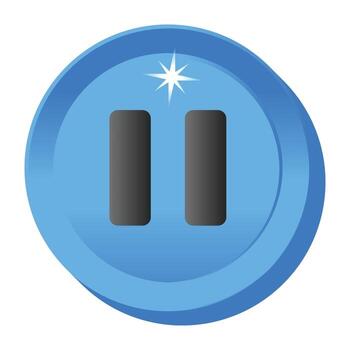 Pause and Stop Button vector