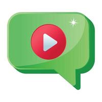 Video Chat and message vector