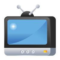 Retro Tv and electronics vector