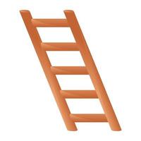 Wooden  Ladder and Stairs vector