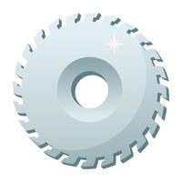 Saw circular  Blade vector