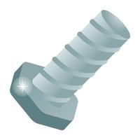 Screw and equipment vector