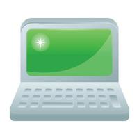 Laptop  handheld device vector