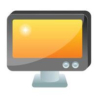 Monitor and Desktop vector