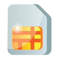 Phone  Sim Card vector