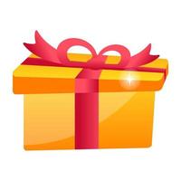 Gift wrapped  Box vector