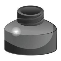 Inkpot and container vector