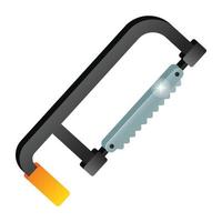 Hacksaw and cutting tool vector
