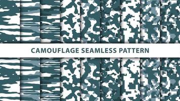 Military and army camouflage seamless pattern vector
