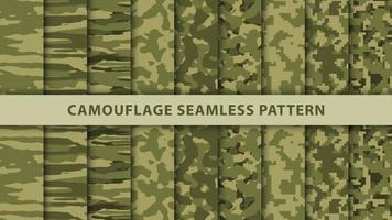 Military and army camouflage seamless pattern vector