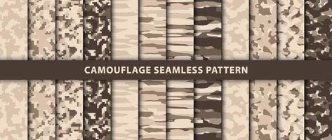 Military and army camouflage seamless pattern vector
