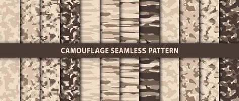 Military and army camouflage seamless pattern vector