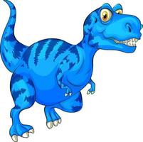 un personaje de dibujos animados de dinosaurio raptorex vector
