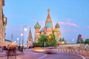 Catedral de San Basilio en la Plaza Roja en Moscú Rusia foto
