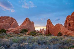 Landscape at Arches National Park in Utah photo
