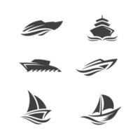 Cruise ship vector icon illustration design