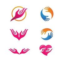 Hand Care icon Template vector