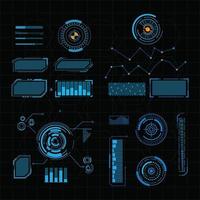 Futuristic user interface illustration vector