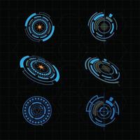 Futuristic user interface illustration vector