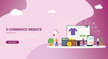 website landing page design ui ux interface vector