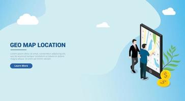 website design landing page ui for a man people access wireless vector