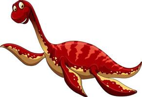 un personaje de dibujos animados de dinosaurio pliosaurio vector