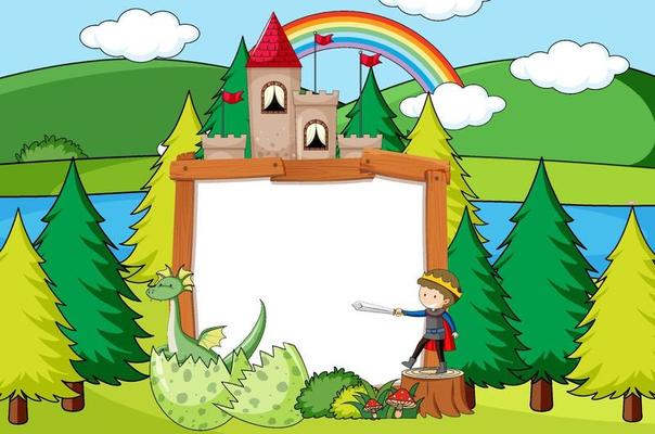 Fairy tale banner template