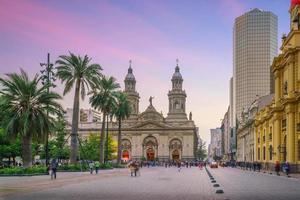 Plaza de las Armas square in Santiago photo