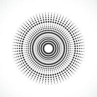 Abstract vector circle frame halftone dots logo emblem design