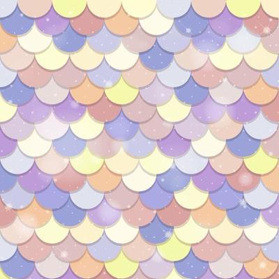 Pastel mermaid scales pattern