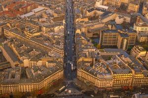 horizonte de parís en francia foto