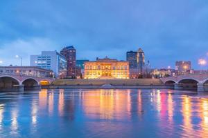 Des Moines Iowa skyline in USA photo