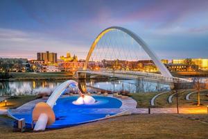 Des Moines Iowa skyline in USA photo