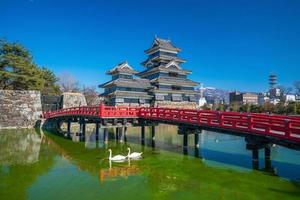 castillo de matsumoto en japón foto