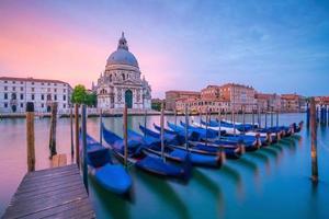 Grand Canal in Venice, Italy with Santa Maria della Salute Basilica photo