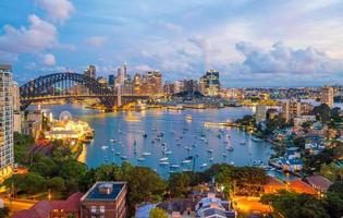 horizonte del centro de sydney foto