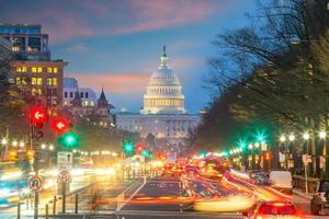 Washington DC downtown skyline  of USA photo