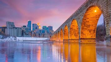 Minneapolis downtown skyline in Minnesota, USA photo