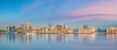 Paisaje urbano de la ciudad de Filadelfia en Pensilvania foto