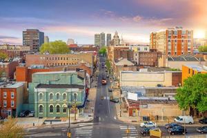 Cityscape of downtown skyline Philadelphia in Pennsylvania photo