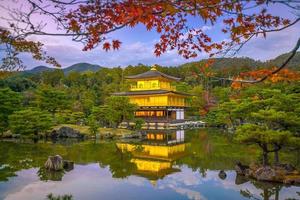 The Golden Pavilion of Kinkaku-ji temple in Kyoto, Japan photo