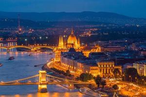 Budapest skyline in Hungary photo