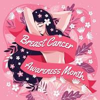 Breast Cancer Awareness Month Concept vector