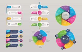 conjunto de elementos infográficos vector