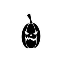 calabaza de halloween, tradicional, aislado, icono vector