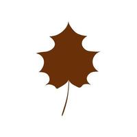 season autumn leaf isolated icon vector