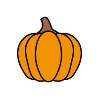 season autumn pumpkin isolated icon vector